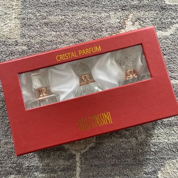 3 pc glass mini perfume empty bottles home decor - Picture 5 of 10